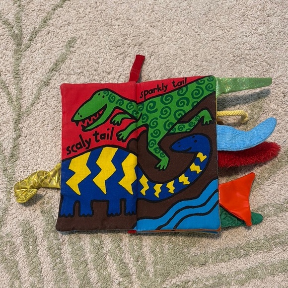 Colorful Dino Tails Soft Book - Picture 2 of 6